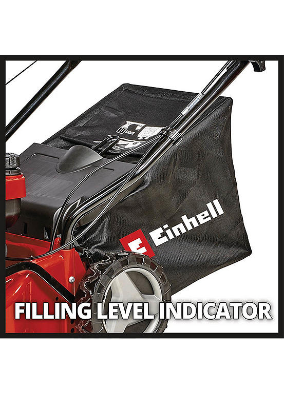 Einhell 40cm Petrol Lawn Mower Self Propelled With 45l Grass Box