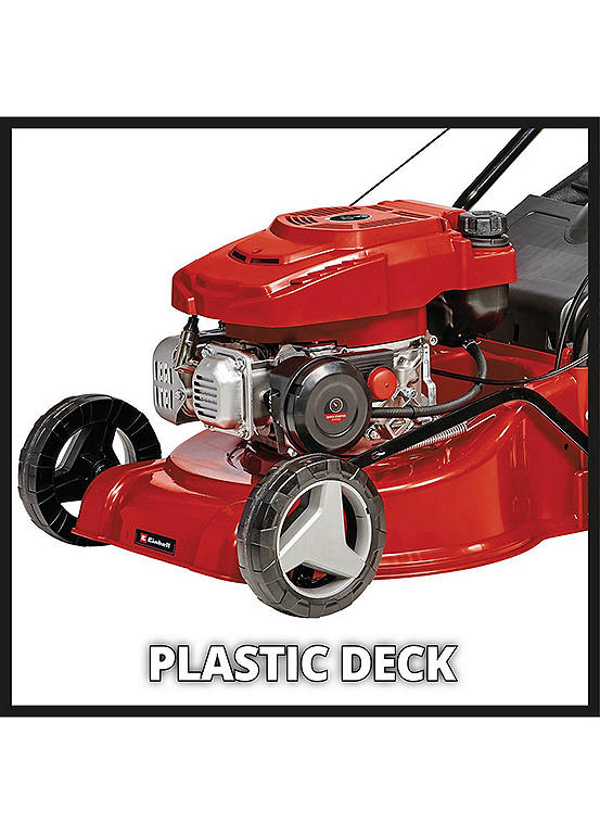 Einhell 40cm Petrol Lawn Mower Self Propelled With 45l Grass Box